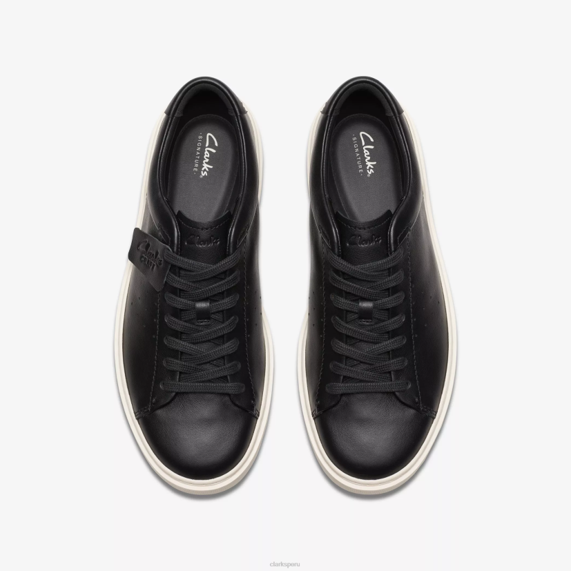 HZVP819 artesanía veloz cuero negro Clarks