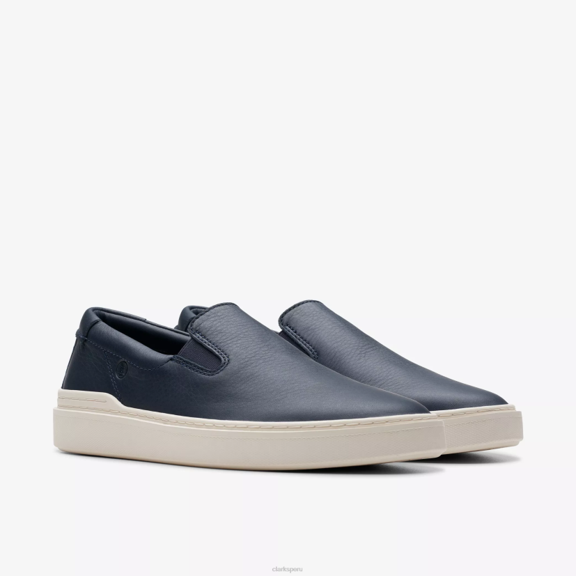 HZVP821 nave rápida ir cuero azul marino Clarks