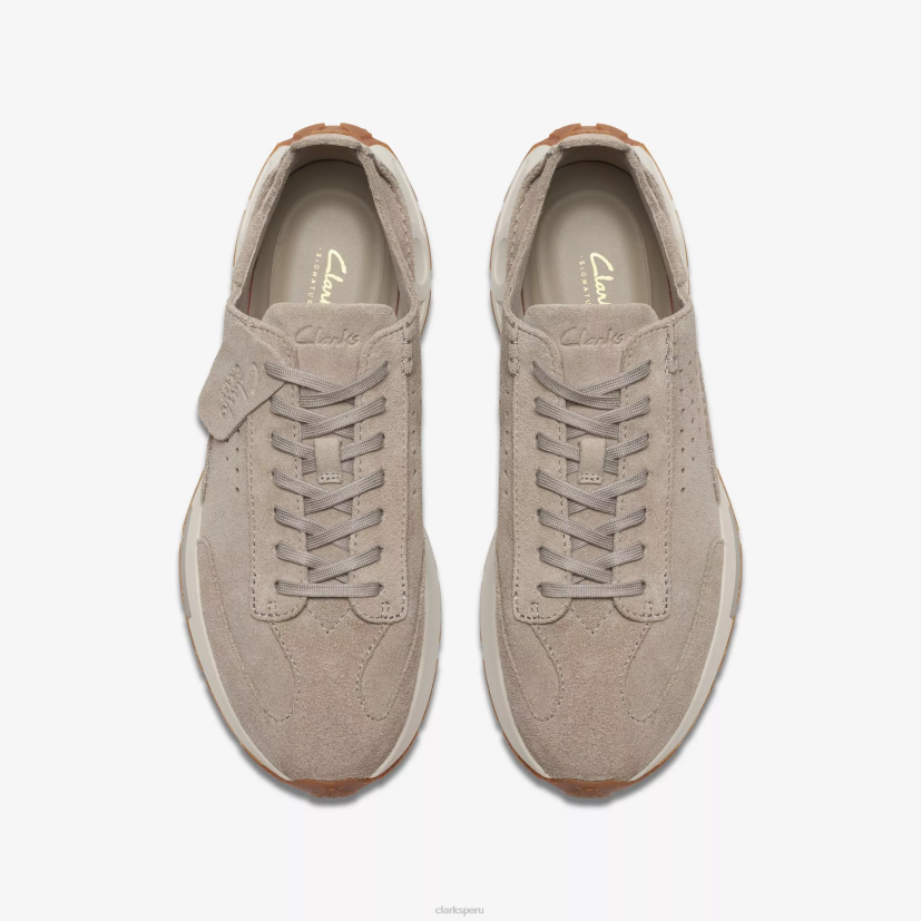 HZVP824 velocidad artesanal ante gris claro Clarks