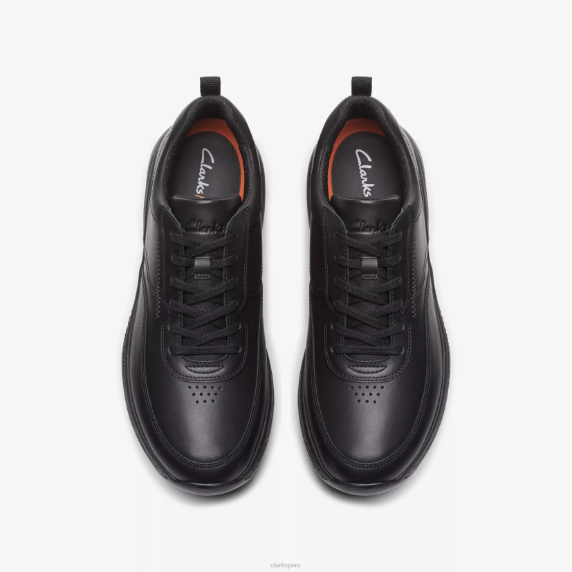 HZVP826 clarks pro encaje cuero negro Clarks