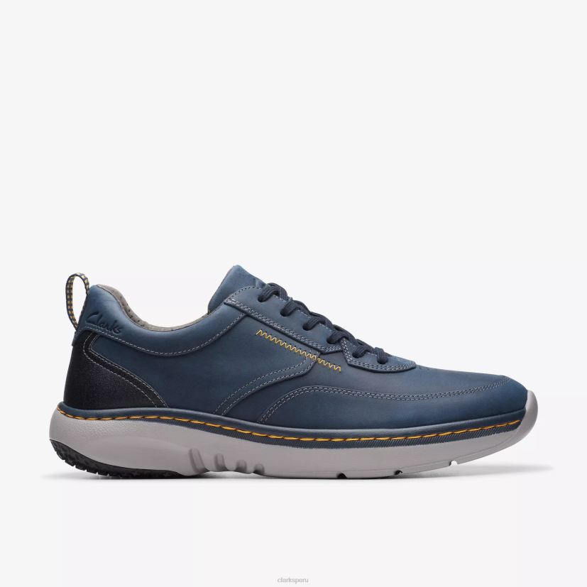 HZVP827 clarks pro encaje cuero azul marino Clarks