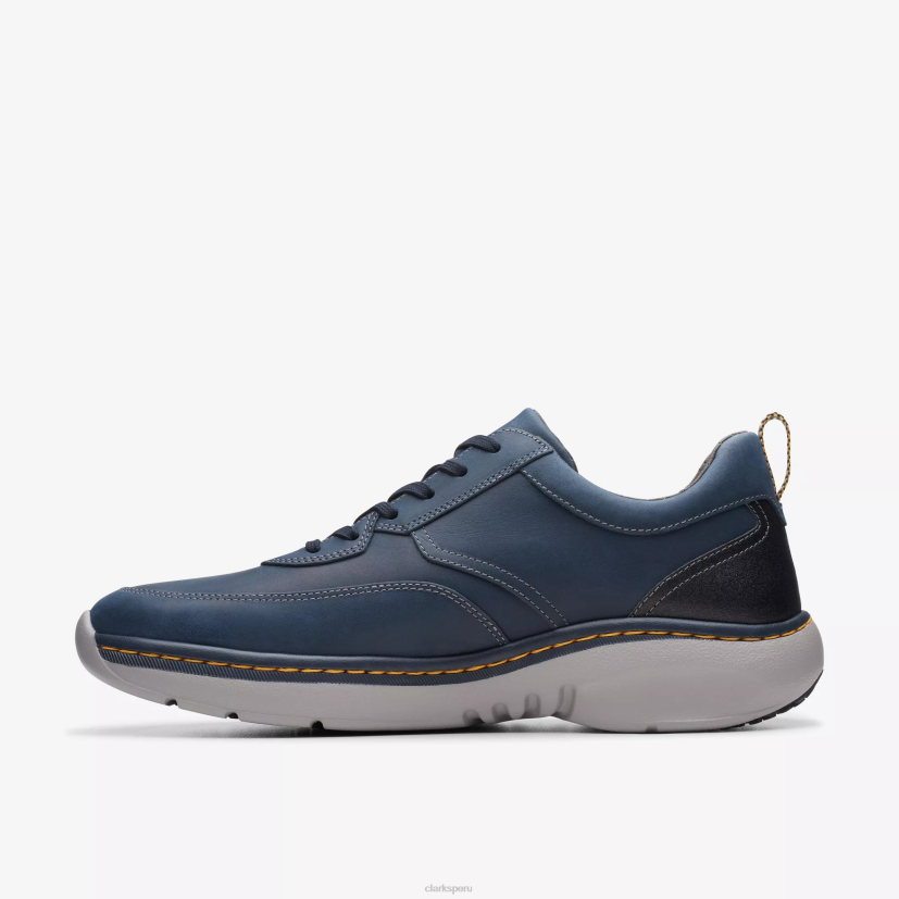 HZVP827 clarks pro encaje cuero azul marino Clarks