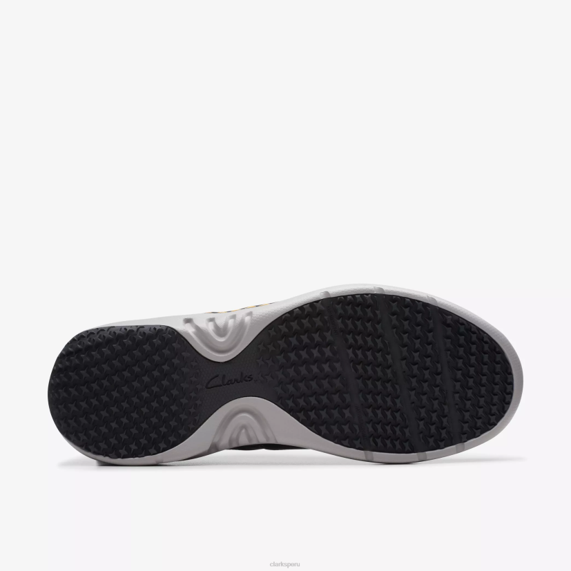 HZVP827 clarks pro encaje cuero azul marino Clarks