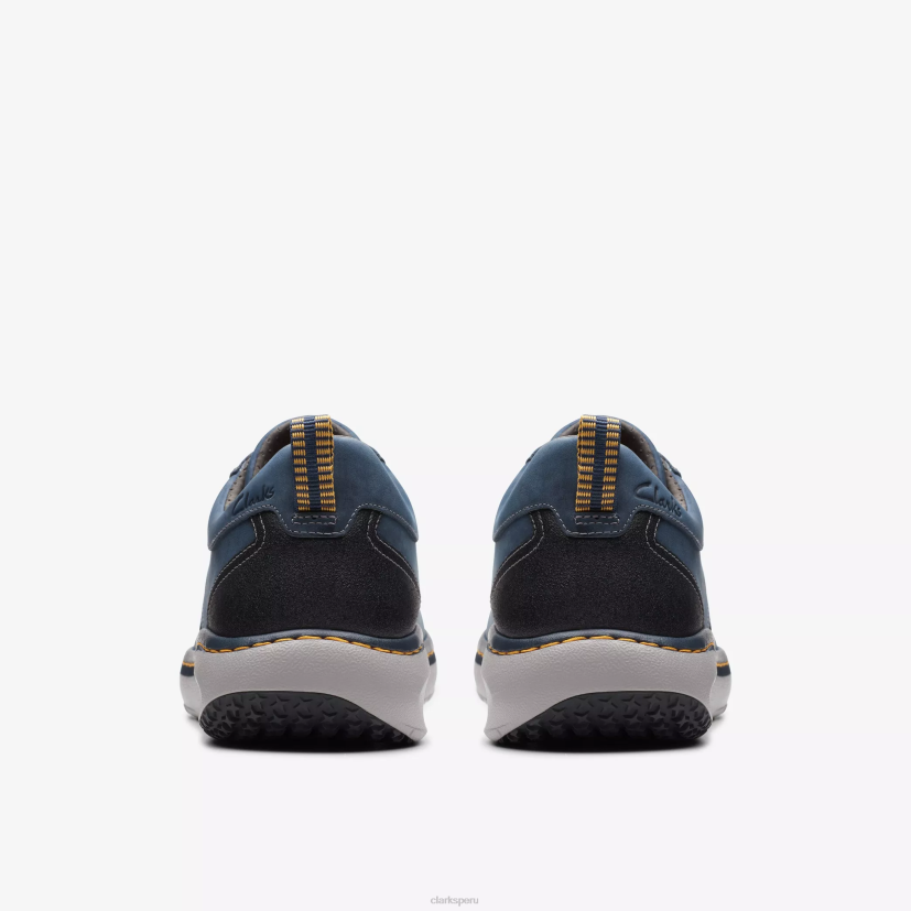 HZVP827 clarks pro encaje cuero azul marino Clarks