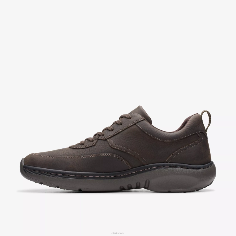 HZVP828 clarks pro encaje marrón oscuro caído Clarks