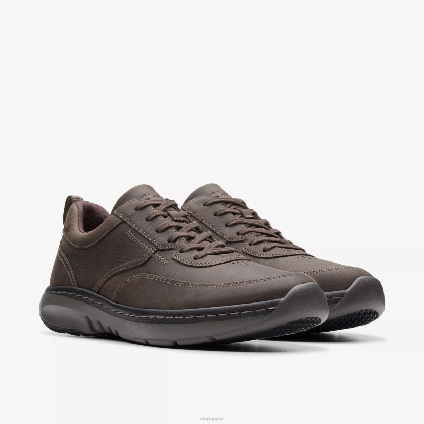 HZVP828 clarks pro encaje marrón oscuro caído Clarks