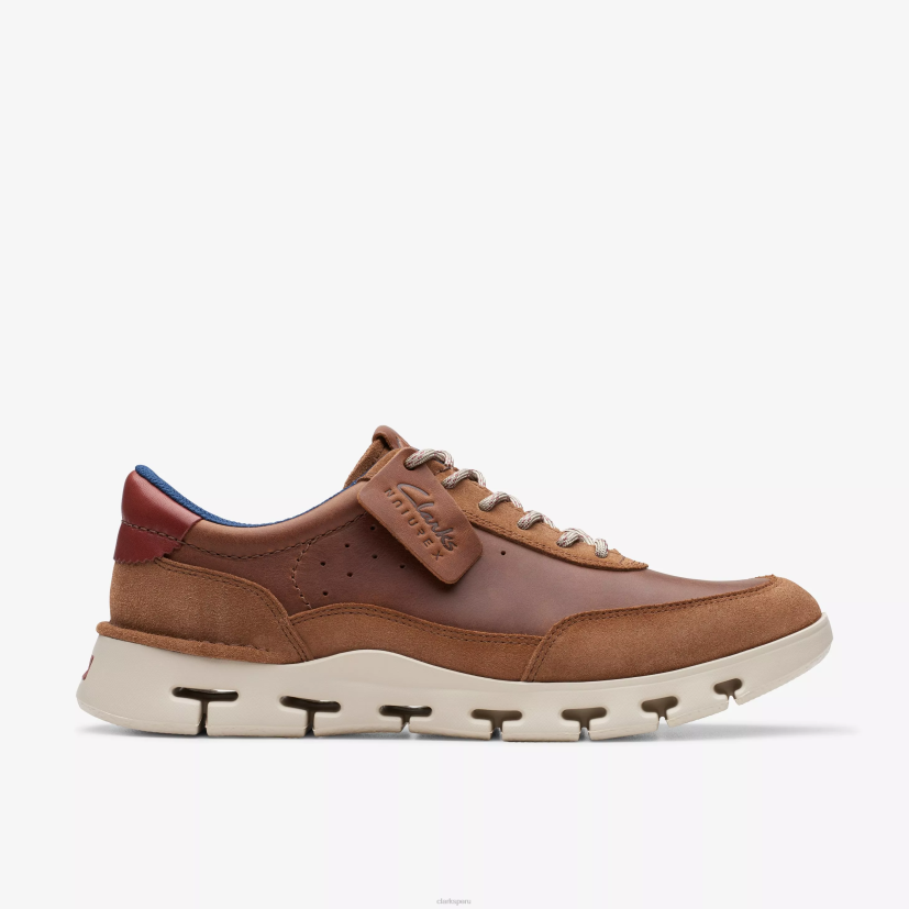 HZVP833 naturaleza x uno cuero bronceado oscuro Clarks
