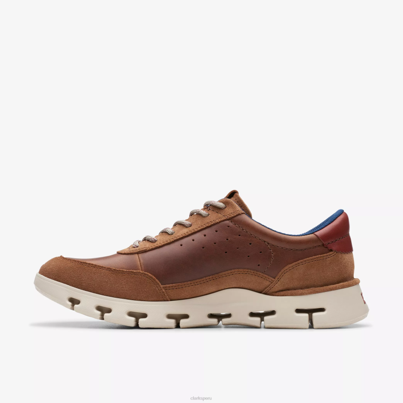 HZVP833 naturaleza x uno cuero bronceado oscuro Clarks