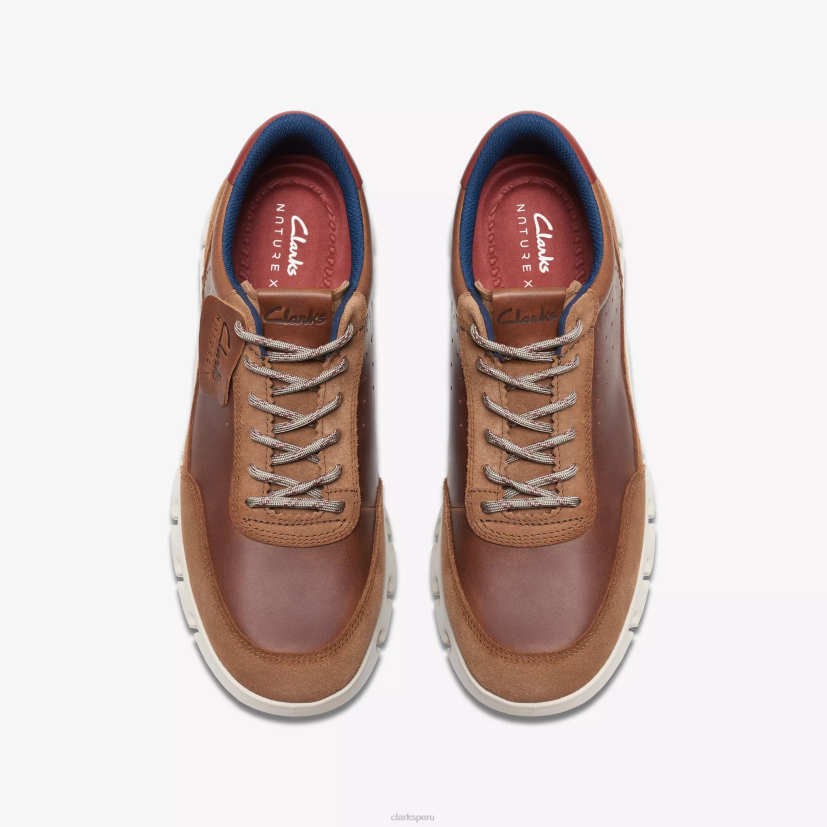 HZVP833 naturaleza x uno cuero bronceado oscuro Clarks