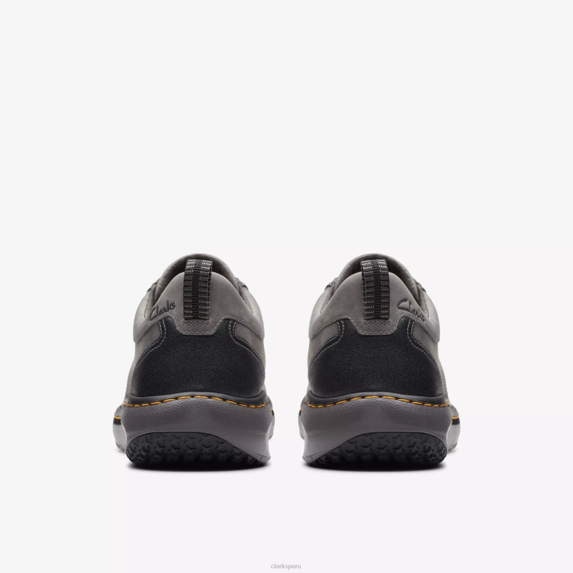 HZVP848 clarks pro encaje cuero gris oscuro Clarks
