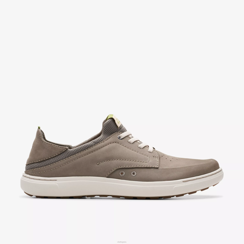 HZVP853 piedra de mapa fácil nubuck gris oscuro Clarks