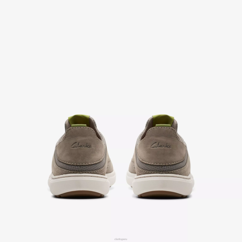 HZVP853 piedra de mapa fácil nubuck gris oscuro Clarks