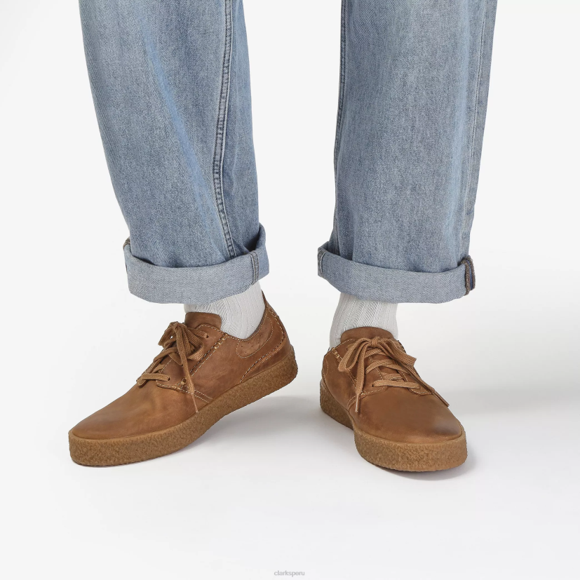 HZVP854 encaje de calle cuero bronceado oscuro Clarks