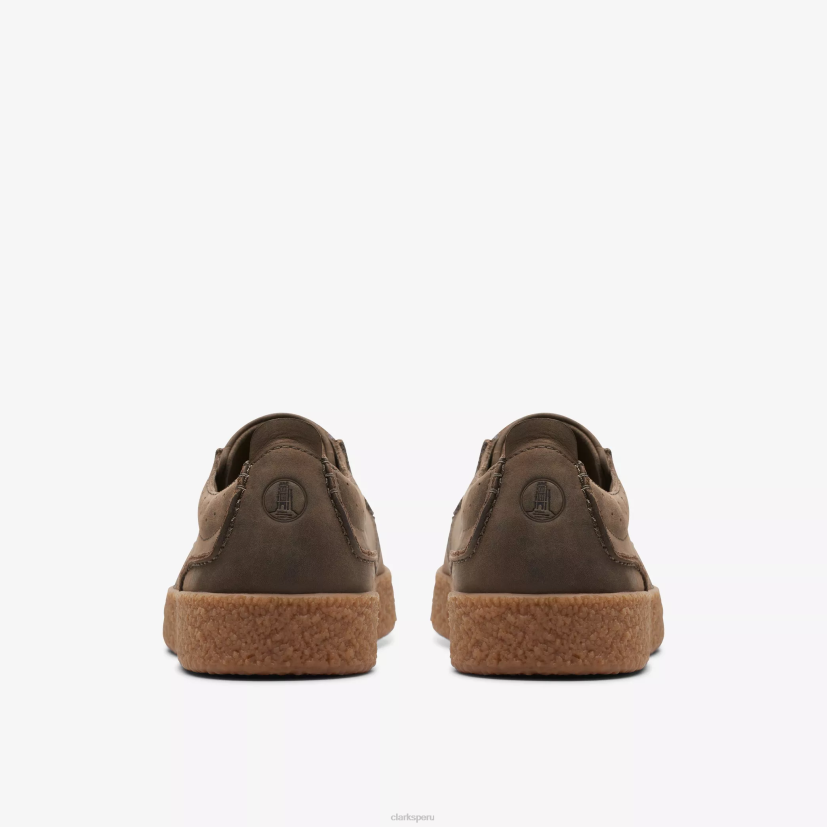 HZVP855 encaje de calle cuero oliva oscuro Clarks