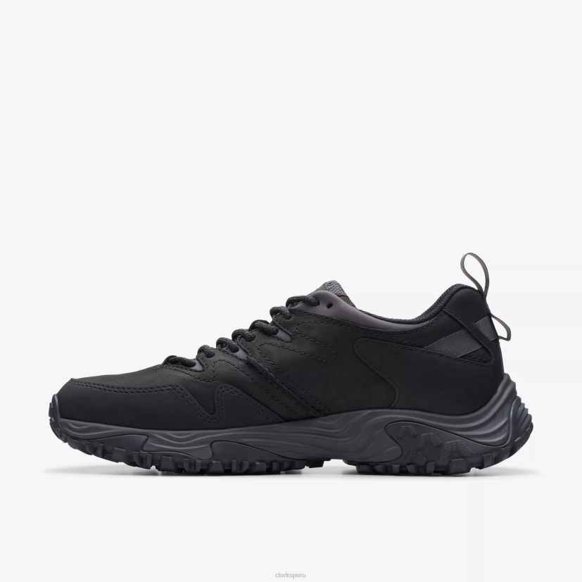 HZVP862 atl caminar ir impermeable cuero negro Clarks