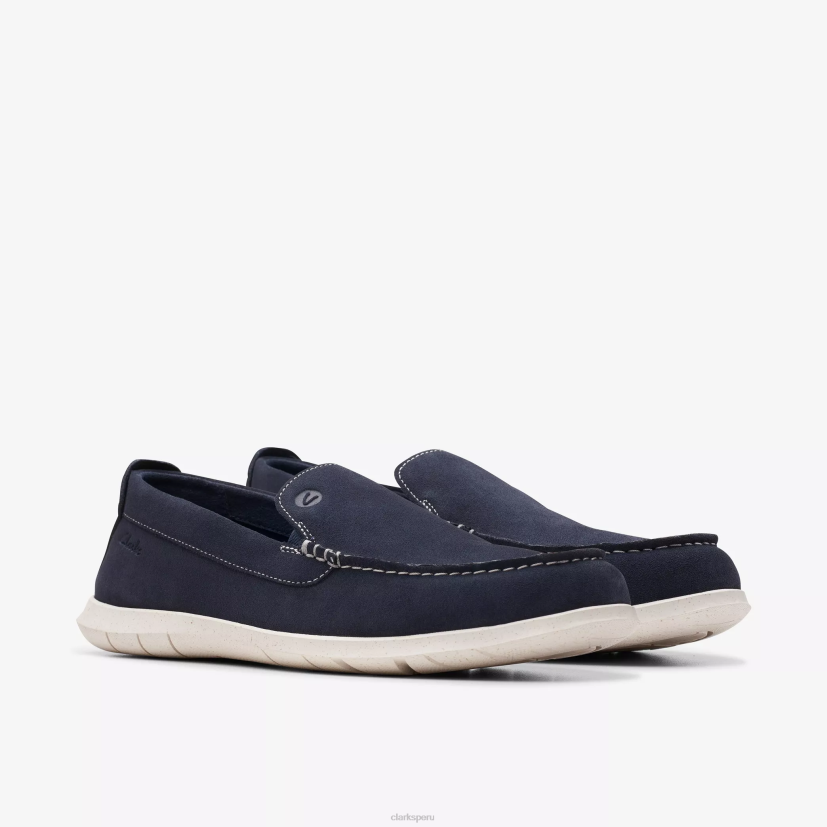 HZVP889 paso flexible gamuza azul marino Clarks