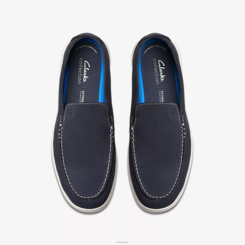 HZVP889 paso flexible gamuza azul marino Clarks