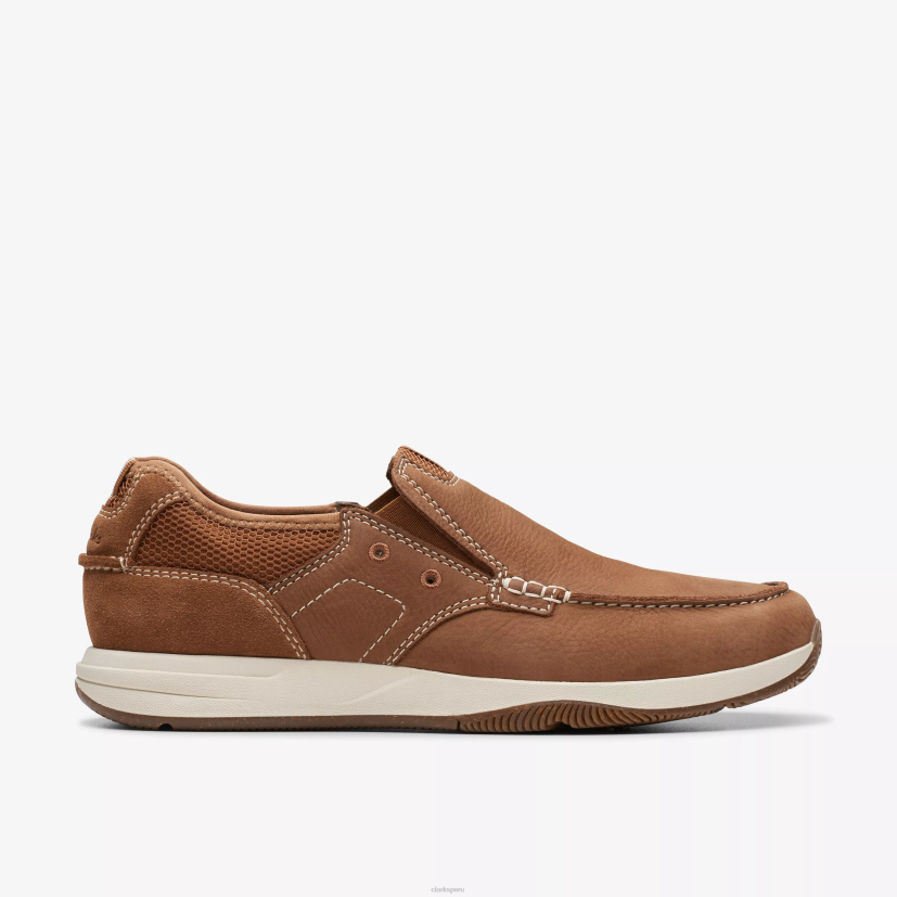 HZVP892 paso de vista de vela nubuck tostado claro Clarks