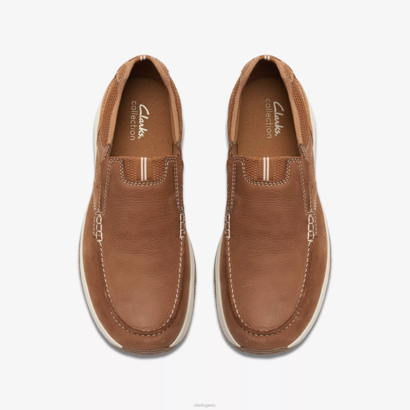 HZVP892 paso de vista de vela nubuck tostado claro Clarks