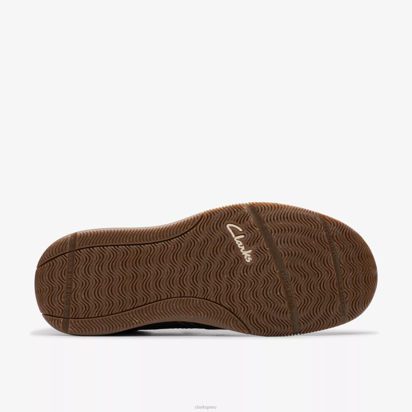 HZVP893 paso de vista de vela nubuck azul marino Clarks