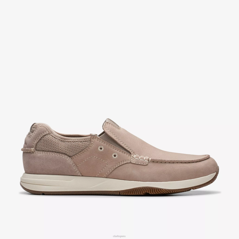 HZVP894 paso de vista de vela nubuck gris claro Clarks