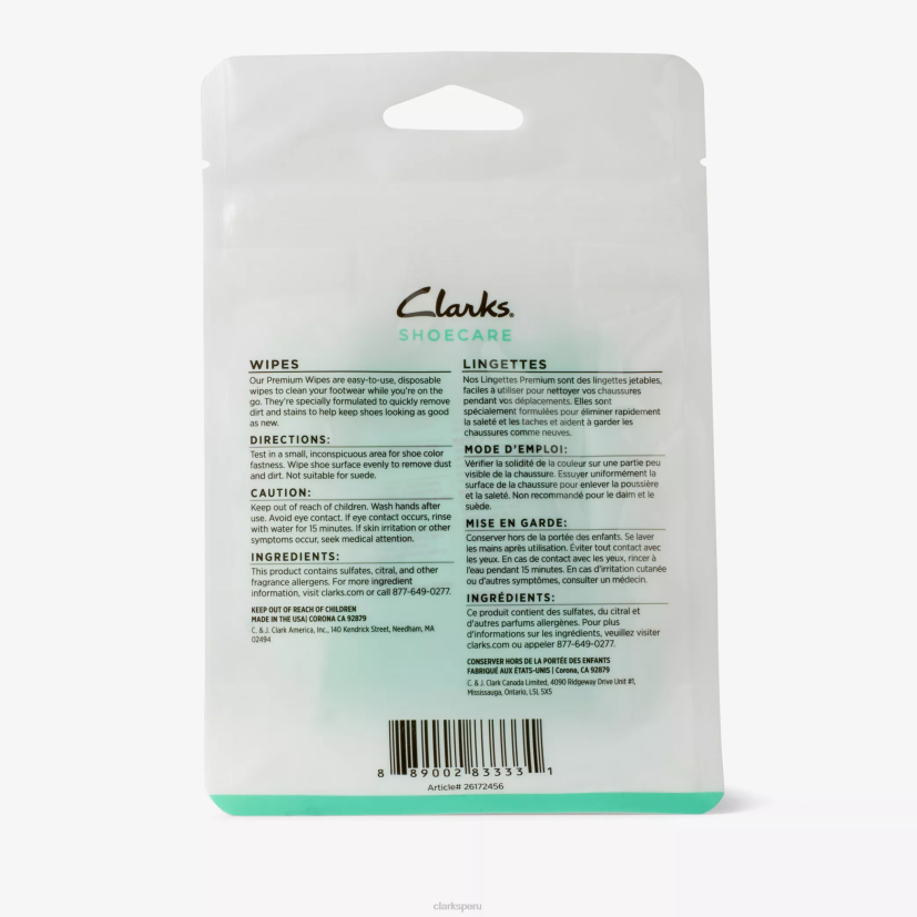 HZVP618 toallitas paquete de 5 nulo Clarks