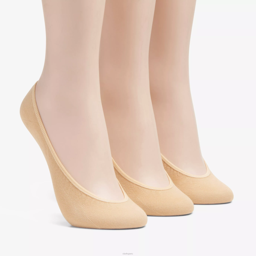 HZVP630 Paquete de 3 forros sólidos. broncearse Clarks