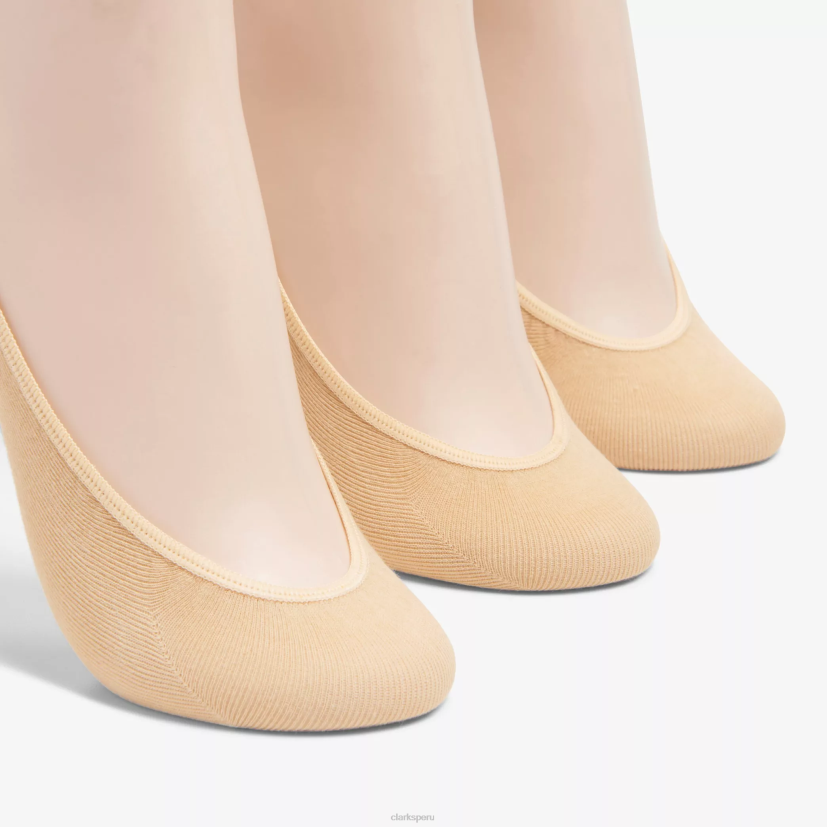 HZVP630 Paquete de 3 forros sólidos. broncearse Clarks