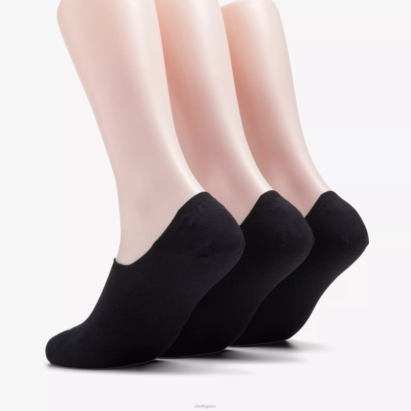 HZVP631 Paquete de 3 forros sólidos. negro Clarks
