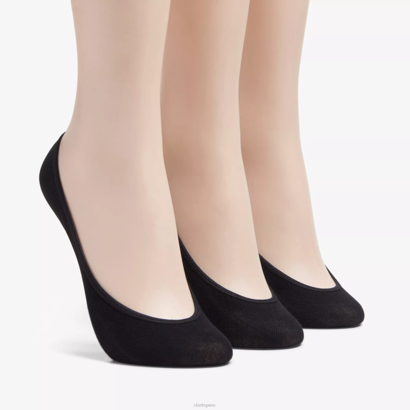 HZVP633 Paquete de 3 forros sólidos. negro multicolor Clarks