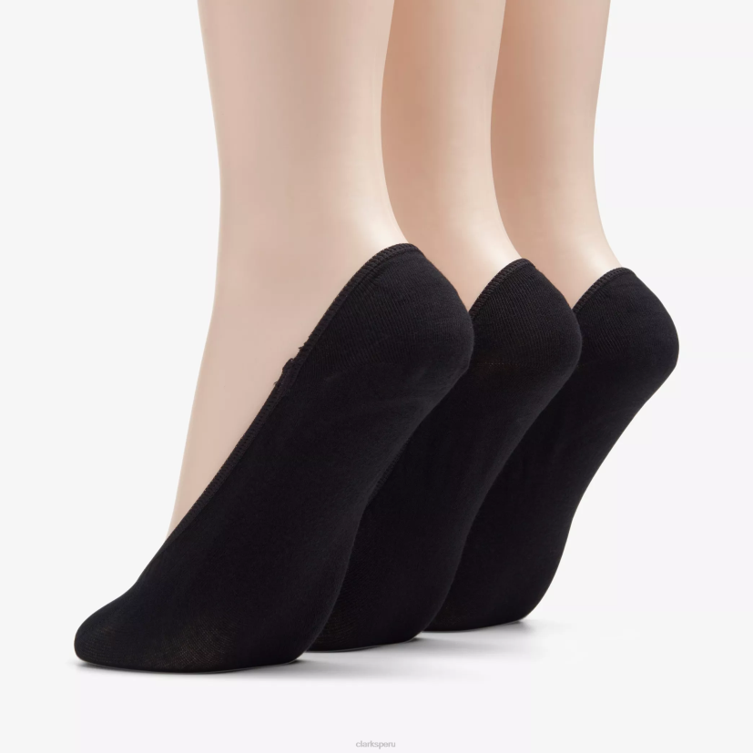 HZVP633 Paquete de 3 forros sólidos. negro multicolor Clarks