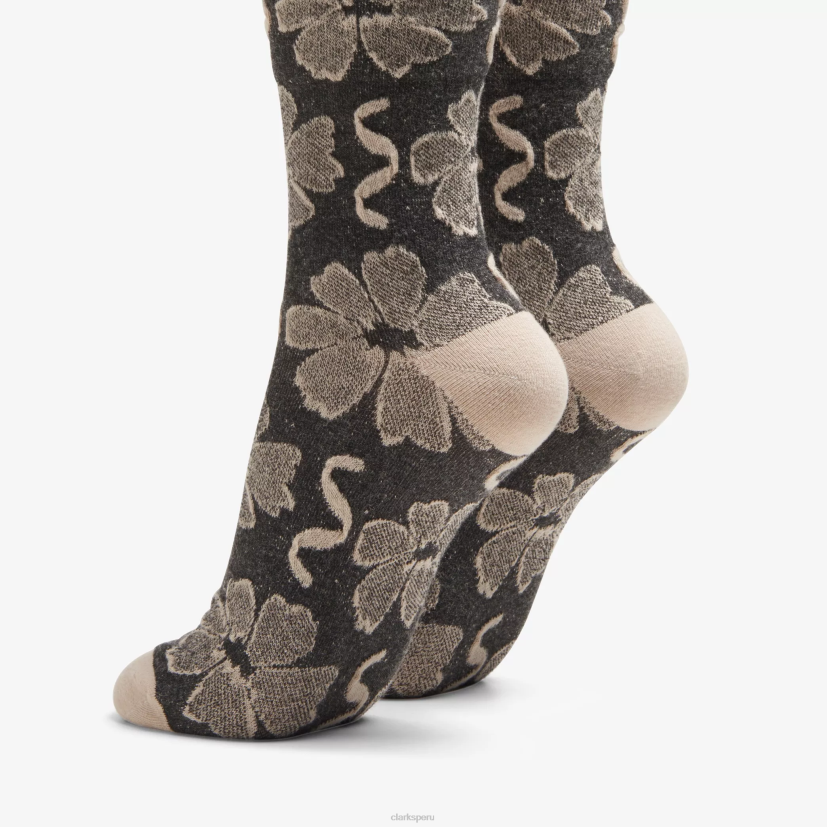 HZVP638 equipo de flores flores negras Clarks
