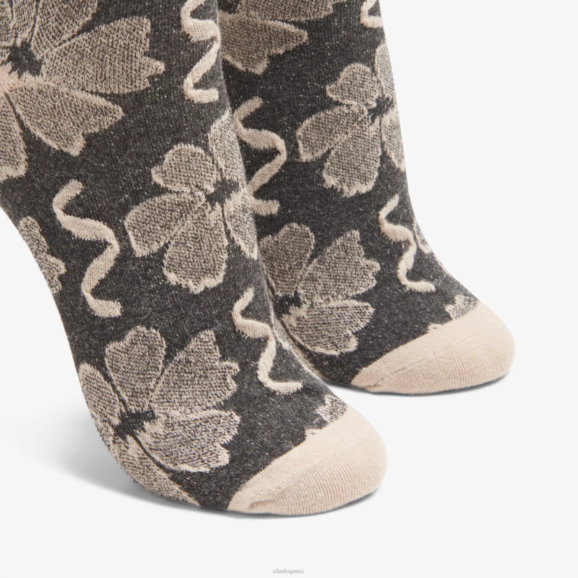 HZVP638 equipo de flores flores negras Clarks