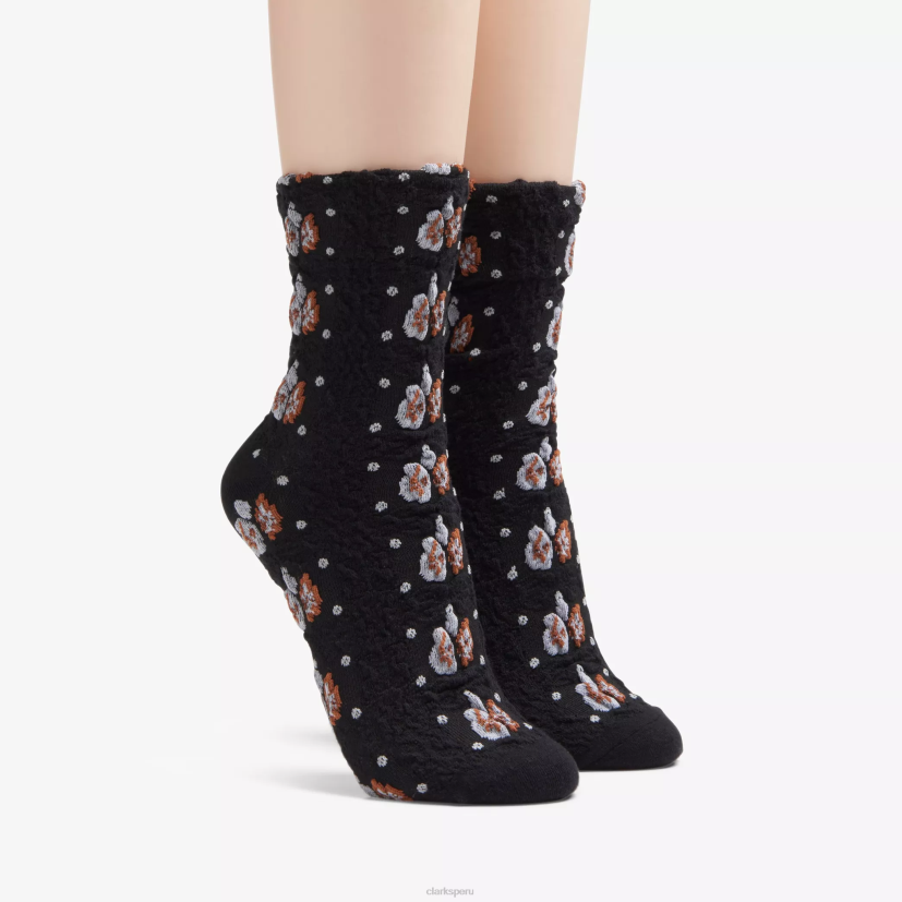 HZVP639 equipo de flores negro Clarks