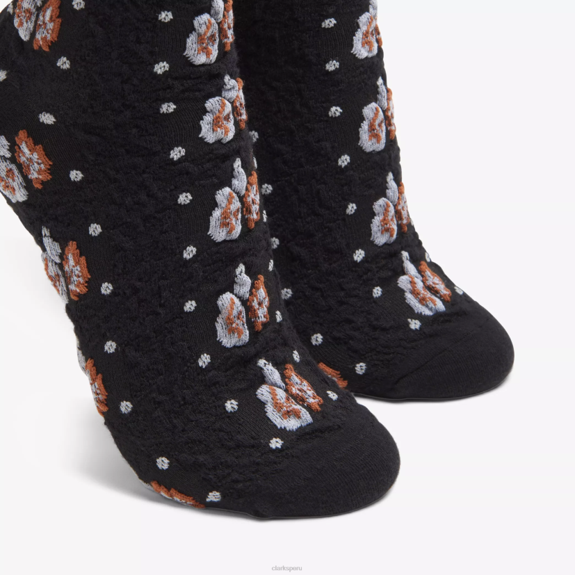 HZVP639 equipo de flores negro Clarks