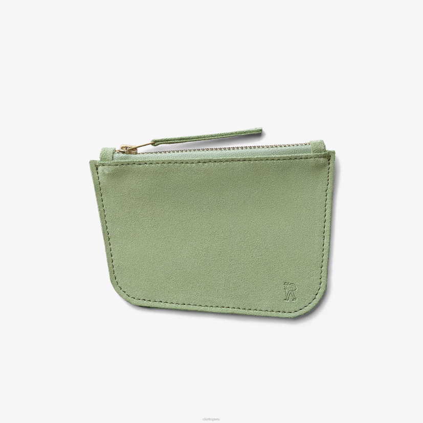 HZVP645 moneda wallabee gamuza verde Clarks