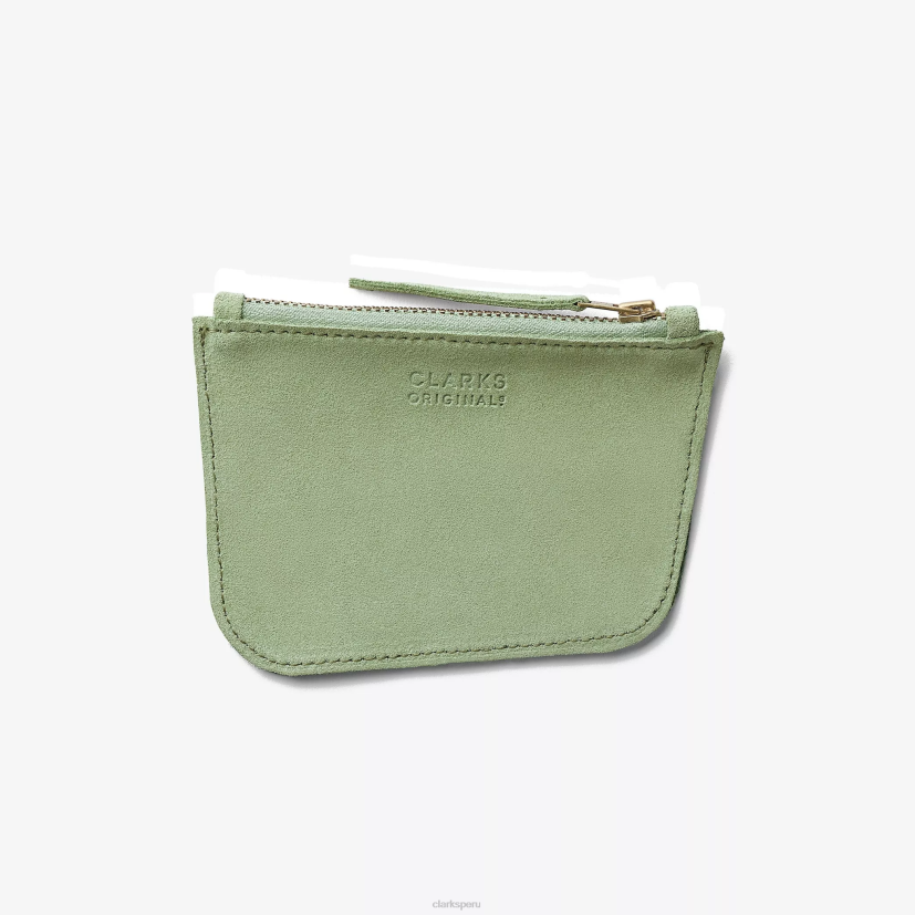 HZVP645 moneda wallabee gamuza verde Clarks