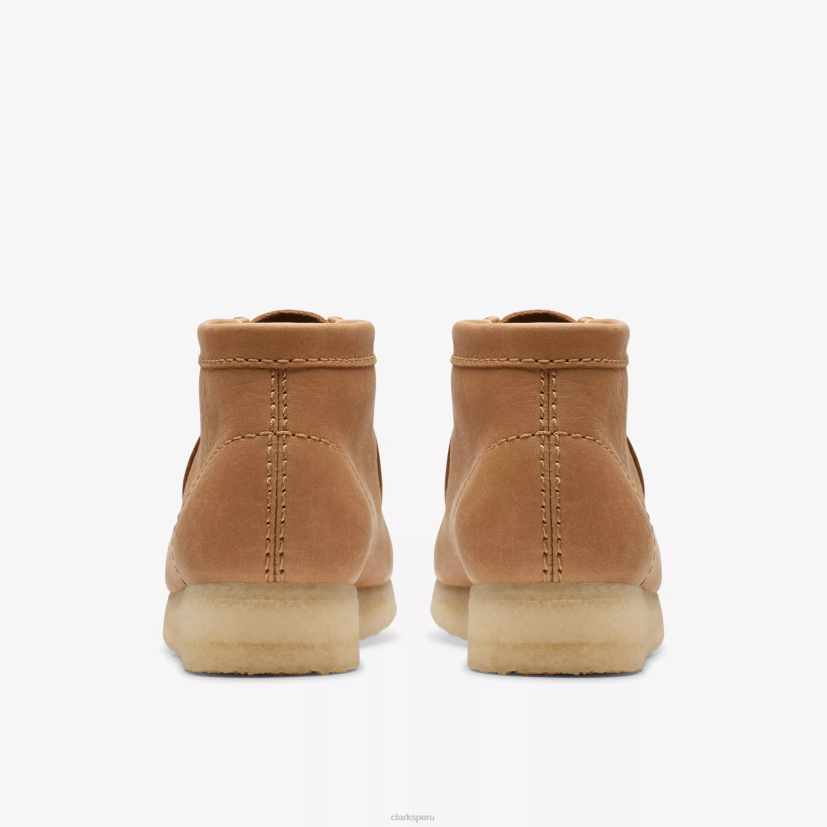 HZVP378 bota wallabee cuero bronceado medio Clarks