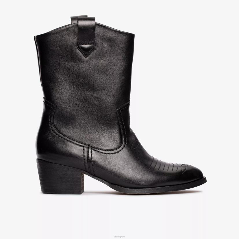 HZVP387 octavia arriba cuero negro Clarks