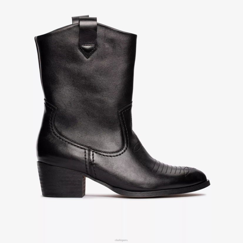HZVP387 octavia arriba cuero negro Clarks