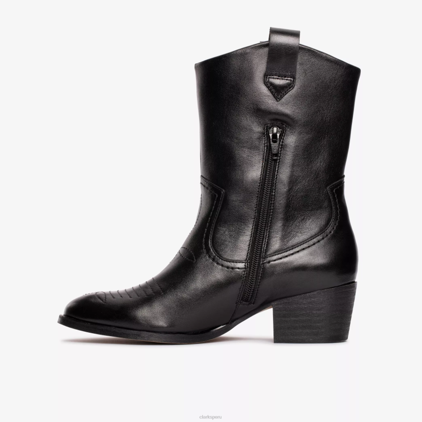 HZVP387 octavia arriba cuero negro Clarks