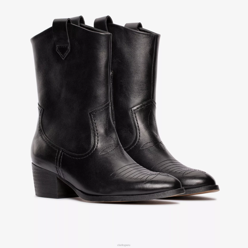 HZVP387 octavia arriba cuero negro Clarks