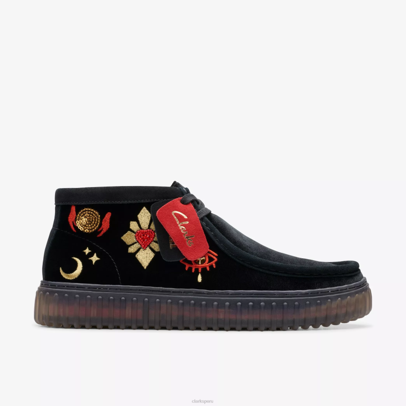 HZVP390 hola torhill terciopelo negro Clarks