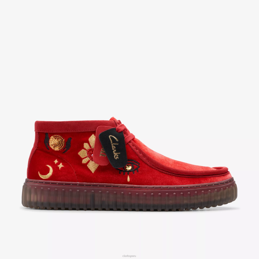 HZVP391 hola torhill terciopelo rojo Clarks