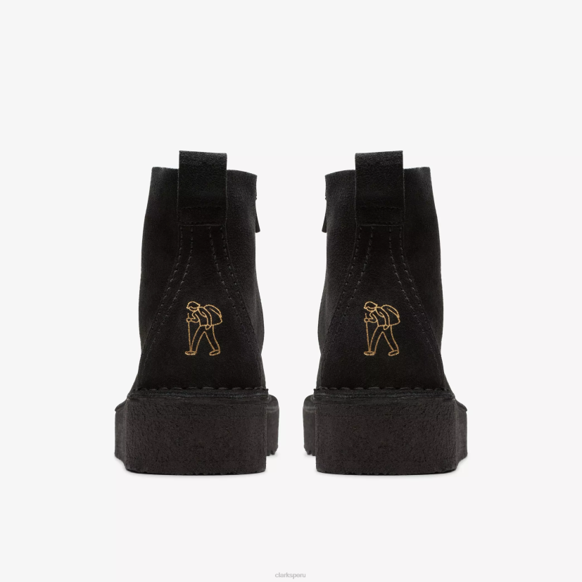 HZVP392 bota de cuña trek ante negro Clarks