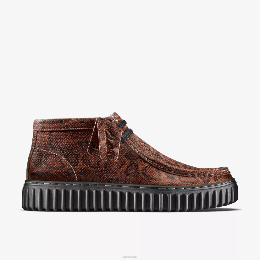 HZVP395 martine rosa torhill hola serpiente marrón Clarks
