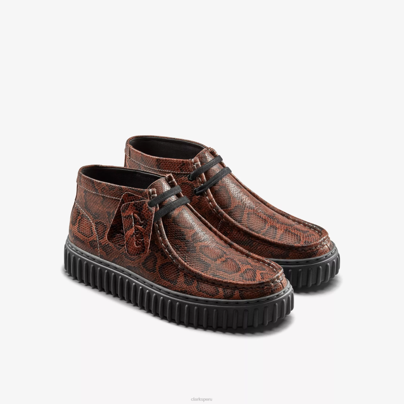 HZVP395 martine rosa torhill hola serpiente marrón Clarks