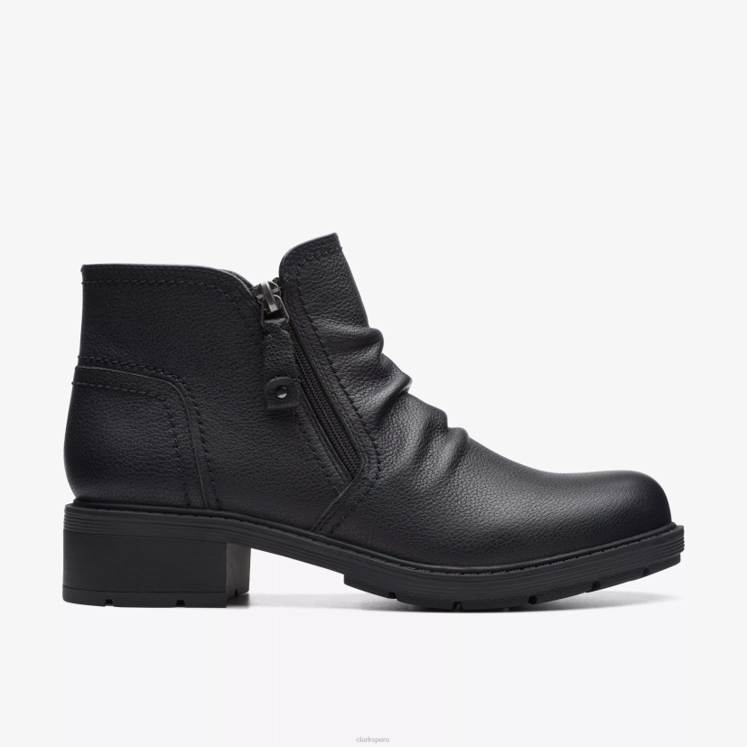 HZVP400 paloma del hogar cuero negro Clarks