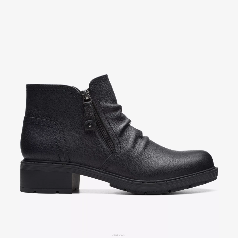 HZVP400 paloma del hogar cuero negro Clarks