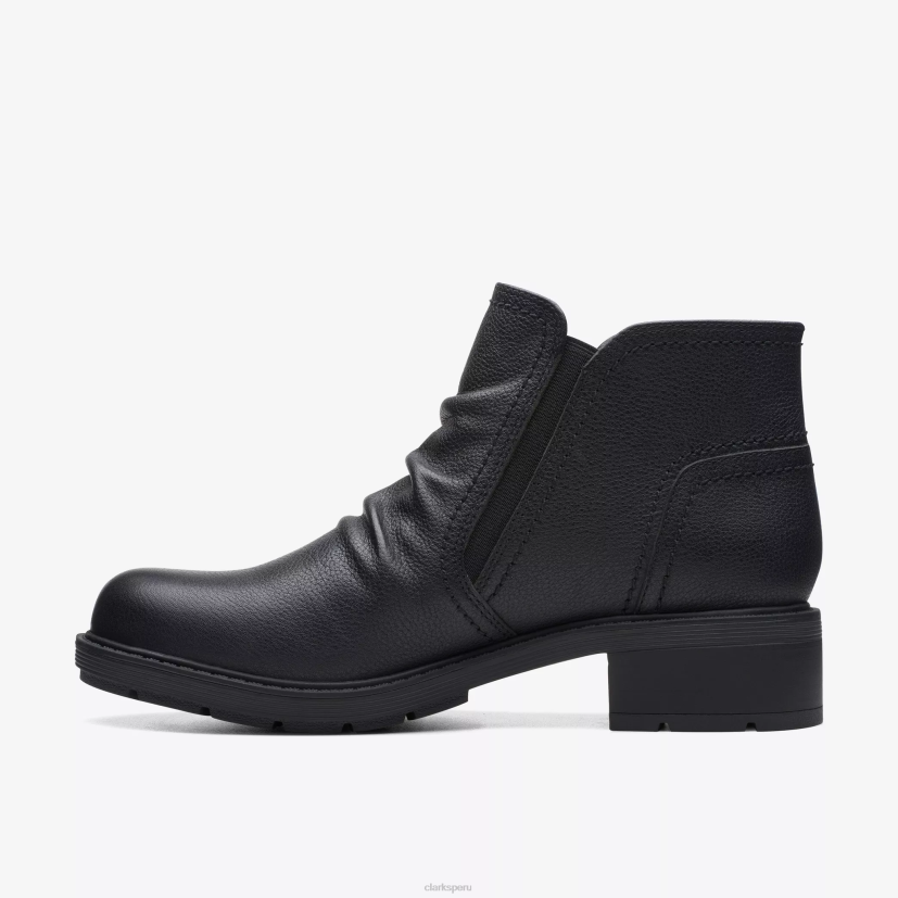 HZVP400 paloma del hogar cuero negro Clarks